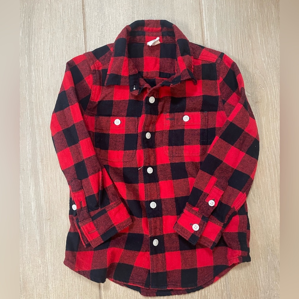 Baby GAP Buffalo check button down.